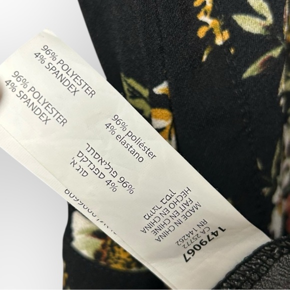 Dex Floral Open Belted Sweater Top 2X - Picture 4 of 4